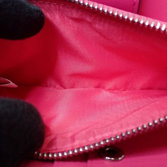 MCM Pink Studded Visetos Flap Wallet - Picture 7 of 8